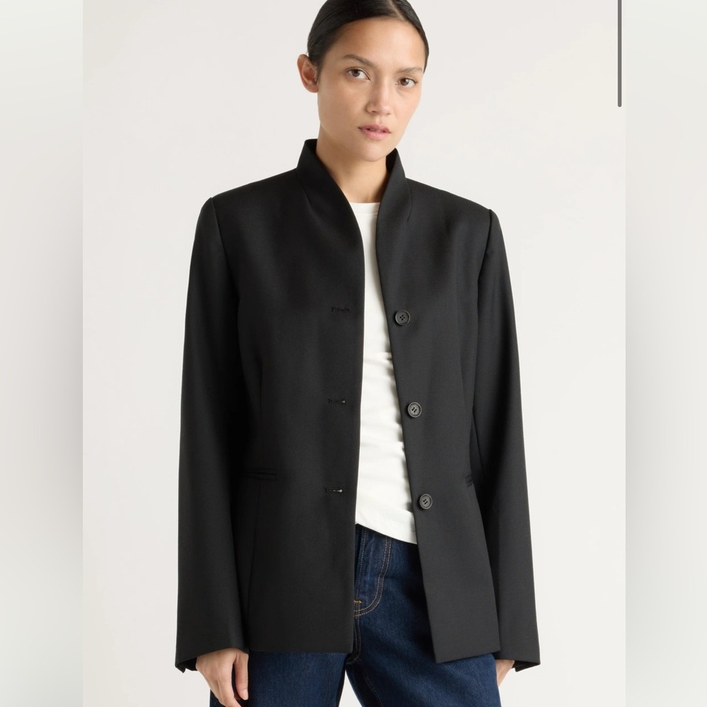 Modern Citizen Myanna Stand Collar Blazer
